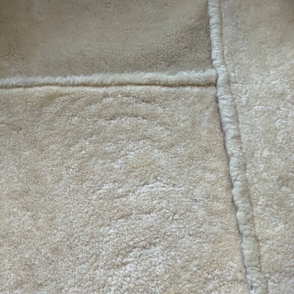 Vintage 1960s Joo Kay Leather Shearling Coat Size 42 Tan Genuine Sheepskin USA - Picture 10 of 12